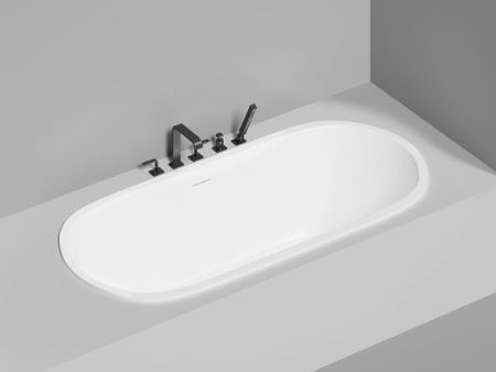 Ванна встраиваемая Salini ORNELLA AXIS KIT 190x90, S-Sense, глянцевый белый 103512G