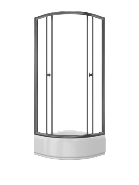Душевое ограждение Triton Альфа-Графит 80*80 В