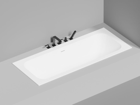 Ванна встраиваемая Salini ORLANDA AXIS KIT 190x80, S-Stone, матовый белый 103321M