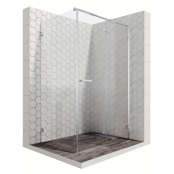 Душевой уголок Ambassador Abner 10011104R-MA1, прямоугольный, точечный трап, 120х90