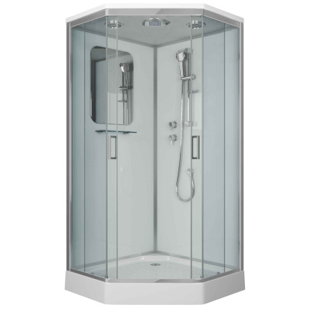 Душевая кабина Niagara Premium NG-6001-01D 90х90х220, низкий поддон 16 см, стекло прозрачное
