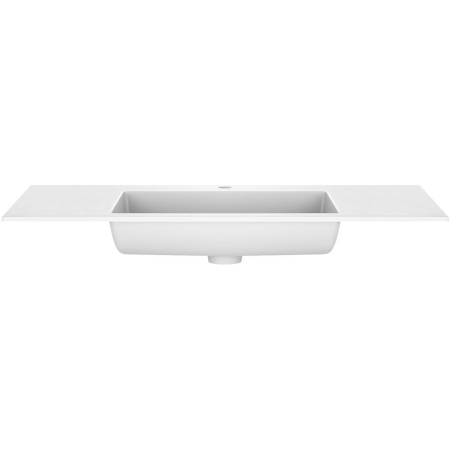 Тумба Vincea Chiara 1000 подвесная, 1 выкатной ящик soft-close, R.Oak с умывальником VCB-13100W из искусственного камня, цвет белый
