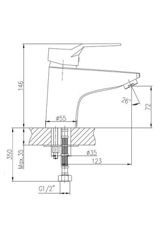 Смеситель для раковины Haiba HB1063