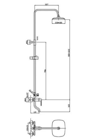 Душевая система Haiba HB2405