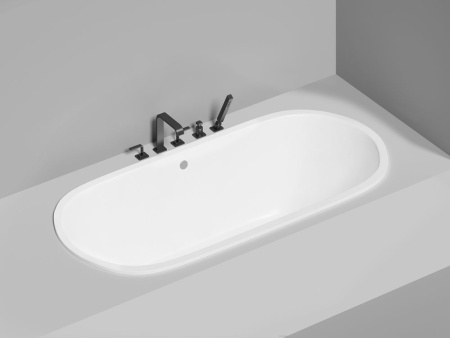 Ванна встраиваемая Salini ORNELLA AXIS 190x90 покраска по RAL полностью, S-Stone, матовый 103422MF
