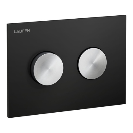 Laufen INEO GROOVE Клавиша смыва, панель: черный матовый, клавиши: PVD нерж. сталь матовая 9.0011.7.124.000.1