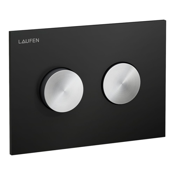 Laufen INEO GROOVE Клавиша смыва, панель: черный матовый, клавиши: PVD нерж. сталь матовая 9.0011.7.124.000.1