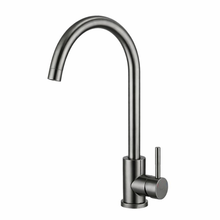 Смеситель для кухни FRAP F40899-9, оружейная сталь