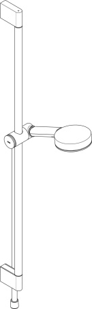 Hansgrohe Pulsify Select S Душевой набор 105 3jet Relaxation EcoSmart cо штангой 90 см черный матовый 24171670