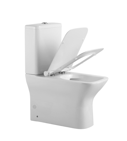 Унитаз-компакт Agger AT02000 безободковый, сиденье с микролифтом