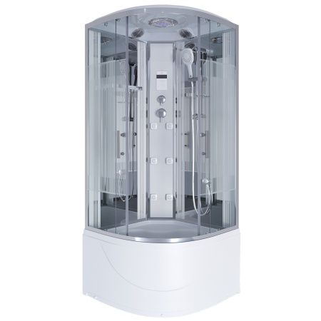 Душевая кабина Niagara Ultra NG-709-01 100х100х220, высокий поддон 48 см, стекло прозрачное с рисунком