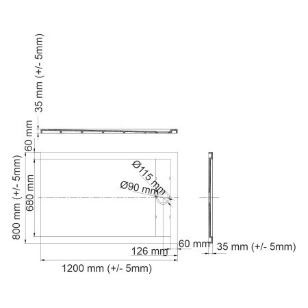 Душевой поддон WasserKRAFT Mindel 85T06