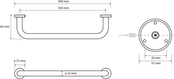 Поручень Bemeta Omega 102307052