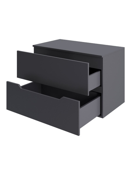 Orange Line Li-80TugMDF Тумба подвесная 80 столешница МДФ, матовый графит