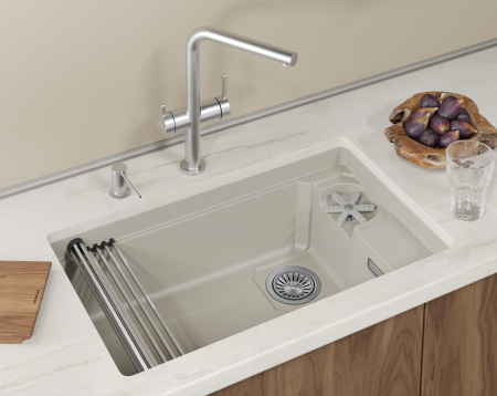 Мойка для кухни Granula Kitchen Space Rinzer 7309RU креман, 73х45 см, прямоугольная