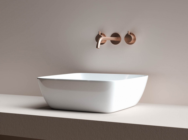 Умывальник Ceramicanova чаша FORM накладная квадратная 420x420x145мм