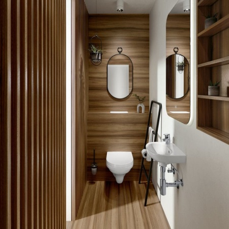 Смеситель для раковины Villeroy & Boch O.novo Start с донным клапаном TVW10514111061
