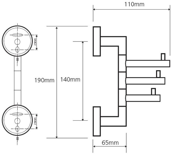 Крючок для полотенец Bemeta Neo 104206075