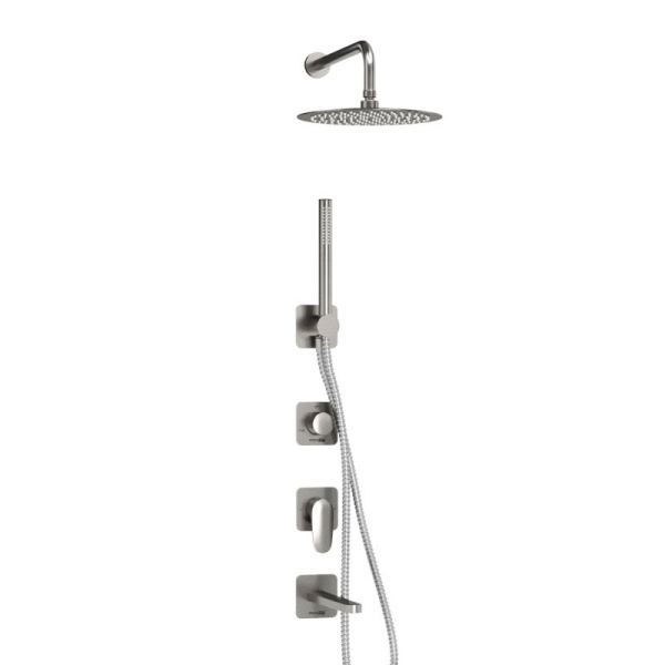 A1451.273.274.097.121.275.100.276 Встраиваемый комплект для ванны WasserKRAFT с верхней душевой насадкой, лейкой