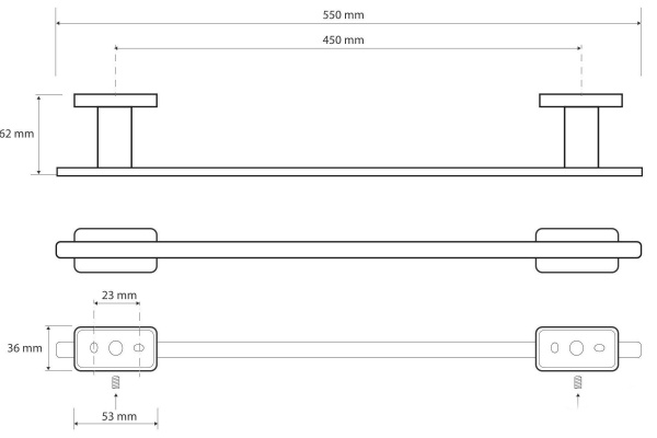 Держатель для полотенец Bemeta Niki 153104042 (55 см)