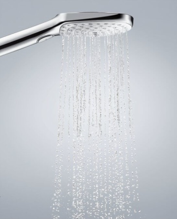 Hansgrohe Raindance Select E120 Air 3jet ручной душ хром-белый матовый 26520400