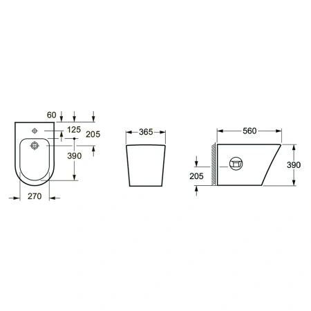 Напольное биде Lavinia Boho Biore