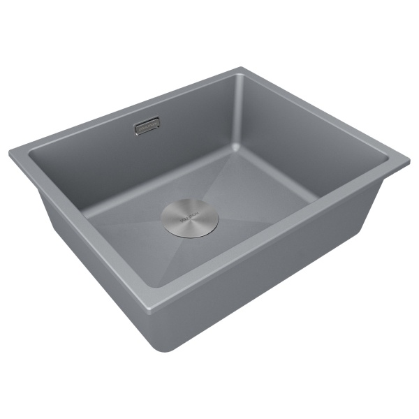 Мойка LUMI 55UNI, IT-GRANIT, LU55-GRM, серый металлик, 555х460, Paulmark