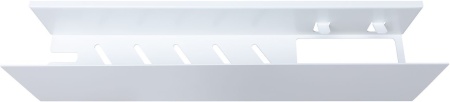 Полка Aquanet Магнум 50x12 белая матовая, с крючками