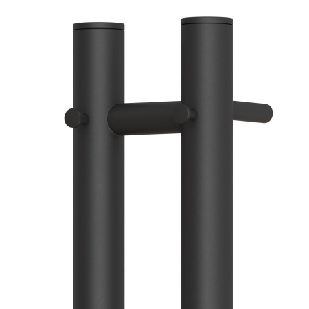 Полотенцесушитель электрический Point Деметра PN12812B П3 80x1200, диммер справа, черный