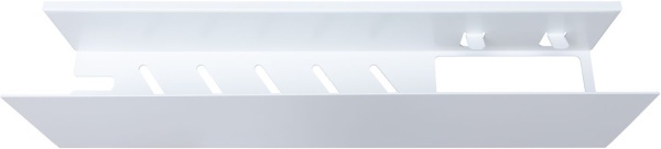 Полка Aquanet Магнум 50x12 белая матовая, с крючками