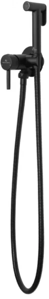 Смеситель встраиваемый с гигиеническим душем Grocenberg GB001 Черный матовый