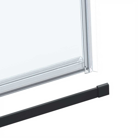 Душевая дверь Vincea Como Soft VDS-1CS150CLB, 1500, черный, стекло прозрачное
