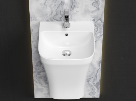 Раковина моноблок подвесная Ceramicanova DION, белый, CN6067
