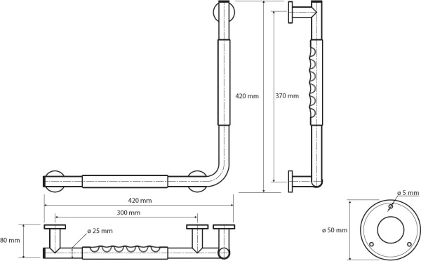 Поручень Bemeta Omega L 104507721