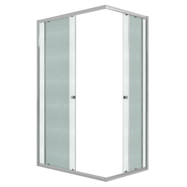 Душевое ограждение Niagara Eco NG-1012-14QMT (120х80х190) прямоугольник,раздвижное,хром,стекло матовое