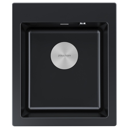 Мойка KANTE 40, IT-GRANIT, PM104249-BLM, черный, 415х490 мм, Paulmark