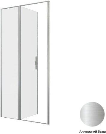 Душевая дверь Allen Brau Priority 100 3.31029.BA серебро браш