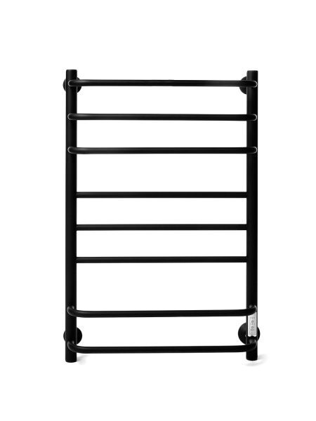 Полотенцесушитель В9/10 Р80*50 (СНШ, Черный RAL 9005 (мат), З группы 3*3*2 вставок , Под скрытый монтаж. С таймером; Правое подкл.)