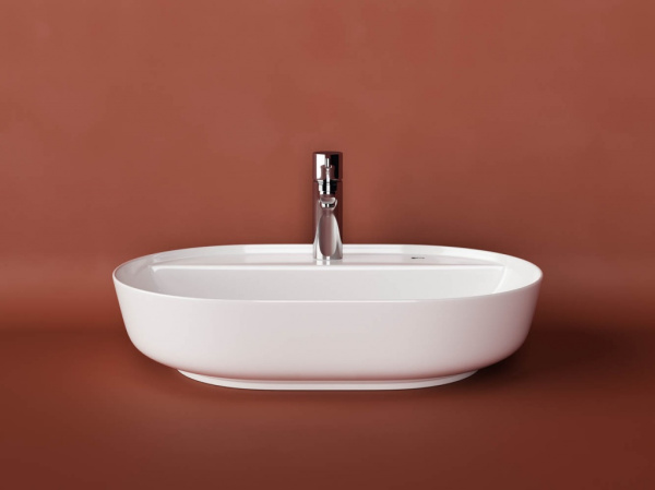 Умывальник Ceramicanova накладной MODO 610x450x135мм, с плоскостью под смеситель