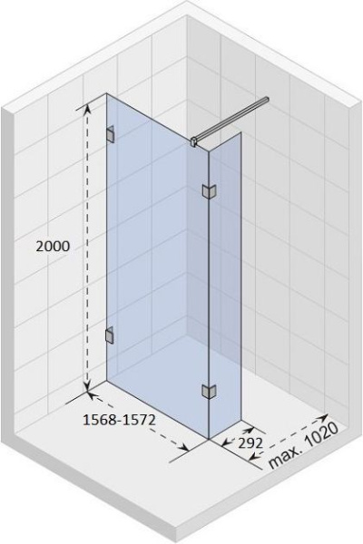 Душевая перегородка Riho Scandic S402 160 GC79200