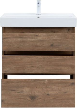 Тумба под раковину Aquanet Nova Lite 75 дуб рустикальный (3 ящика)