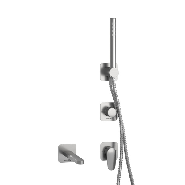 Встраиваемый комплект для ванны WasserKRAFT с лейкой и изливом A1451.272.274.275.100.276