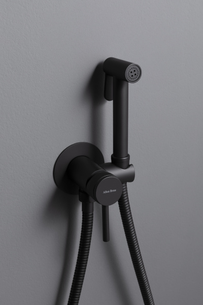 Смеситель с гигиеническим душем Allen Brau Priority 5.31A29-31 черный матовый (с внутренней частью)