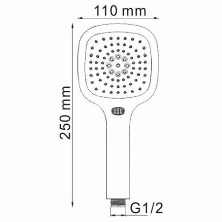 Лейка для душа WasserKRAFT A065