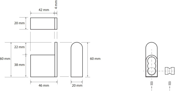 Крючок для полотенец Bemeta Galla 108106020