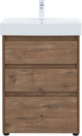 Тумба под раковину Aquanet Nova Lite 60 дуб рустикальный (3 ящика)