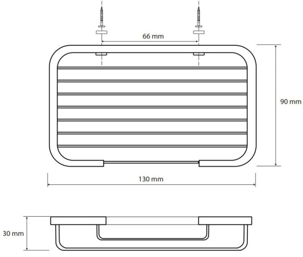 Мыльница для ванной Bemeta Cytro 146208302