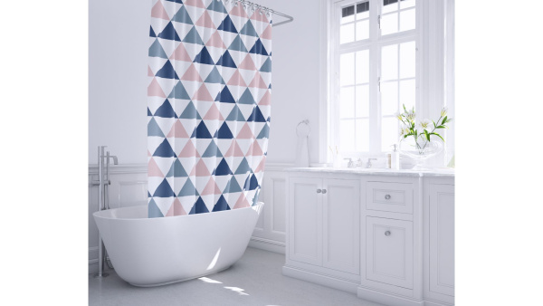 Шторка для ванной Fixsen Simple FX-1504, без колец