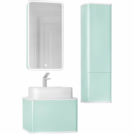 Зеркало-шкаф Jorno Pastel 46 Pas.03.46/BL бирюзовый