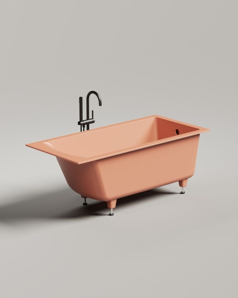 Ванна встраиваемая Salini CASCATA 150x70, S-Sense, глянцевый белый 105011G
